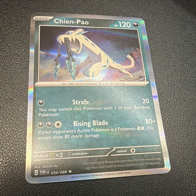 Nintendo Chien-Pao 054/088 POR Holo Rare Basic Eng HP 120 Pokémon TCG 2026