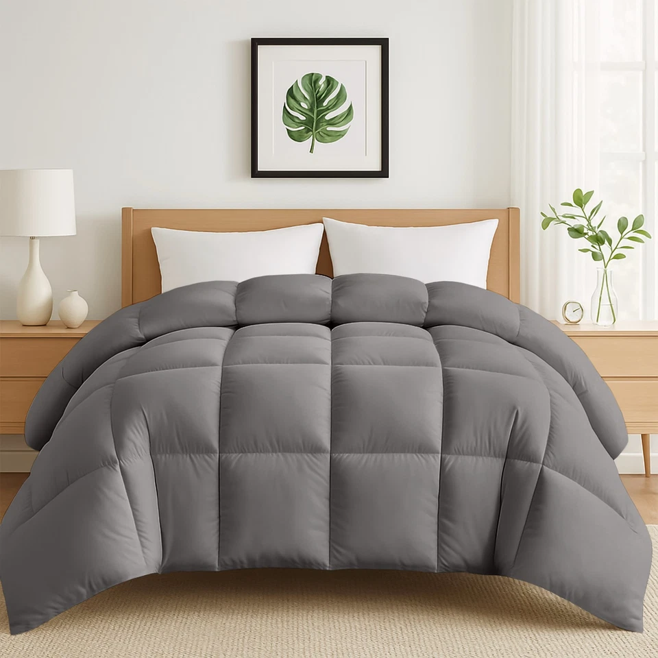 Ultra Soft Down Alternative Comforter Reversible Duvet Insert With Corner Tabs