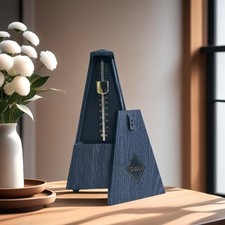 Metronome - Classic Mechanical Wind-Up Design with Bell for Piano, Guitar, Vi...
