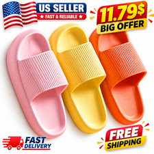 Cozy Pillow Slides Anti-Slip Sandals Ultra Soft Slippers Cloud Home Outdoor Shoe