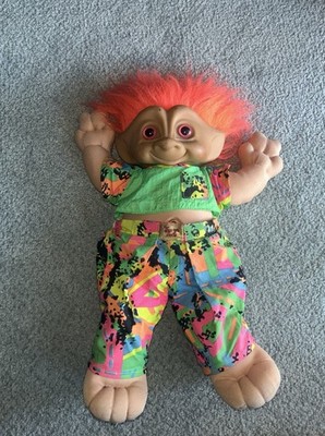 Ace Novelty Co., Inc. Treasure Trolls Stuffed Doll Gem Belly Multicolor 1991