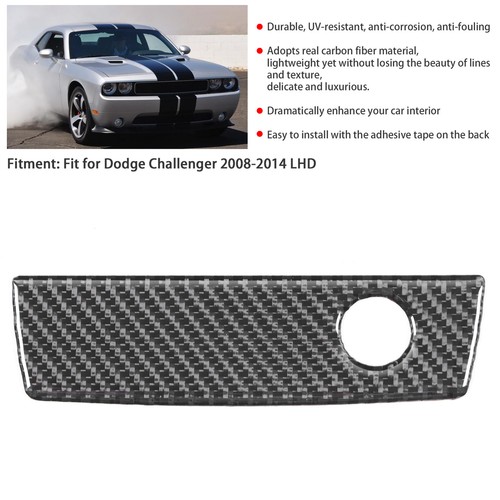 Co‑Pilot Glove Storage Box Handle Cover Carbon Fiber Trim Fit For - Picture 2 of 12
