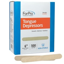Senior Tongue Depressors, Large Wax Applicators, Wood Craft Sticks, 6" Senior...