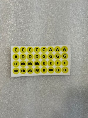 Bushman Harmonica Key Labels ~2 Sizes