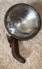 Vintage Antique Driving Fog Lamp Light With Bracket Hot Rod Rat Rod T-3 Rust