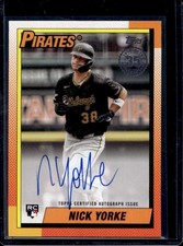 2025 Topps Nick Yorke 1990 Baseball Auto Autograph RC Rookie #90B2-NY Pirates