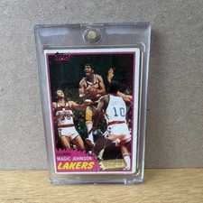 1981-82 Topps Magic Johnson #21 Los Angeles Lakers NBA Basketball Card