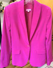 Lilly Pulitzer Hot Pink 100% Silk Blazer Size...