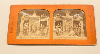 Diableries Tissue Skeleton Stereoview Photo SL Coronation Chez Satan