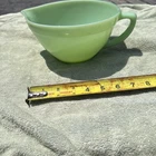 🔥🔥Vintage Anchor Hocking Fire King Jadeite Batter Bowl 1950’s D Handle