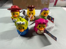 Toy Story Lot of 5 Rubber Duckies Portraying Characters from different movies