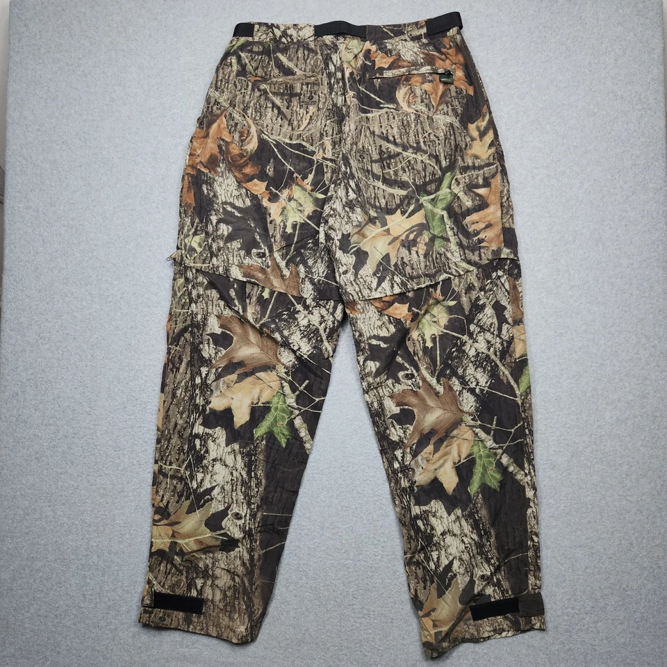 Mossy Oak Camo Pants Mens Large Camouflage Treklite Zip Off Outdoors Hunting - Image 2 of 4