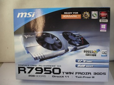 MSI Radeon HD 7950 R7950-2PMD3GD5/OC BOOST Edition OC Multi GPU Brand NEW