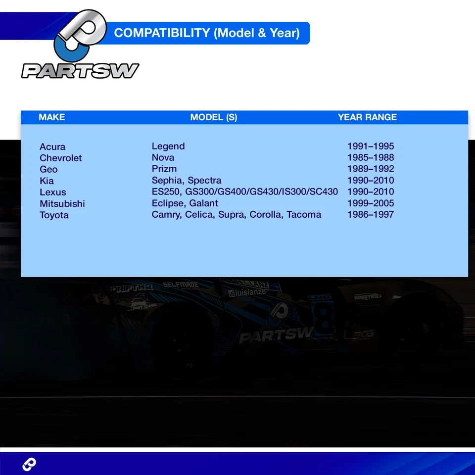 Kit de fuelle de rack PartsW 2 piezas para Toyota Camry, Corolla y Lexus ES250 Foto 2 de 4