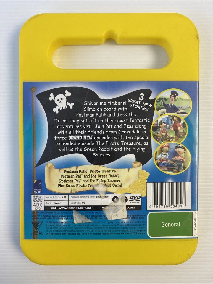 Postman Pat - The Pirate Treasure (DVD, 2005) Very Good Condition Region 4 - Image 2 of 4