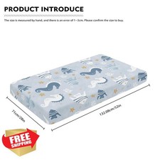 Streeyiu Sea Animal 52x28 Fitted Crib Sheet Seahorse Fish Cotton