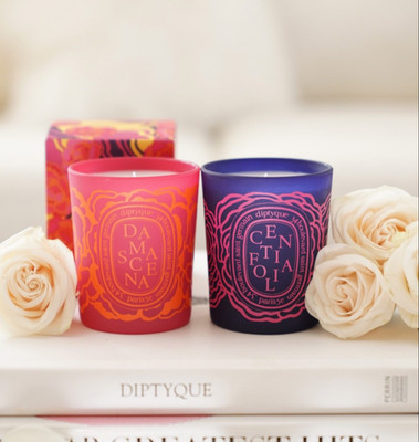 DIPTYQUE Rose Mini Duo 2 x 70g Valentine Edition in white paper box