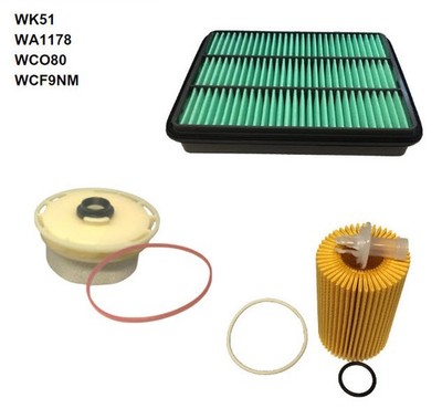 WESFIL OIL AIR FUEL FILTER KIT FOR TOYOTA LANDCRUISER VDJ78 VDJ79 4.5L 1VD-FTV