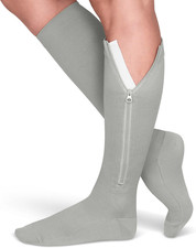   Zipper Compression Socks for Men  Women, 20-30Mmhg Closed Toe Graduated Zippe