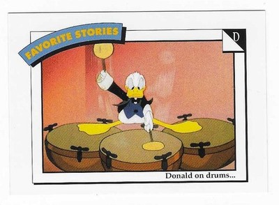 1991 Impel Walt Disney Favorite Stories Symphony Hour Donald Duck Goofy #58 D