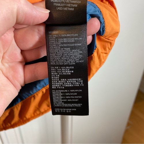 Marmot Ares Winter Down Jacket Moon River/Light Oak/Tangelo men's Size small - Picture 6 of 8