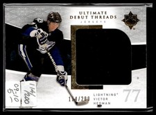 2009-10 Upper Deck Ultimate Collection Debut Threads Victor Hedman 114/200 Tampa