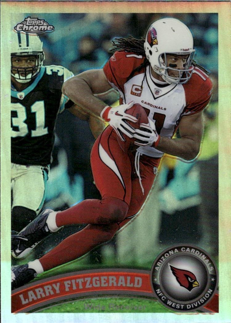 2011 Topps Chrome #80 Larry Fitzgerald Refractors