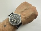 Omega Laco Aviator Luftwaffe Pilots WWII MARRIAGE!! Vintage Swiss Men Watch EXC!