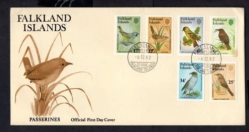 Falkland Islands - 1982 Passerines First Day Cover