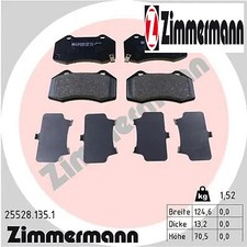 SET PASTIGLIE FRENO ANTERIORI 25528.135.1 ZIMMERMANN I