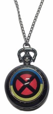 X-MEN Logo Glass Dome Pendant Watch on 30" Chain