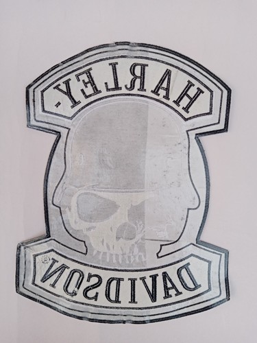 Embroidered patch SKULL sew on Motorcycle vest Jacket patch - Picture 2 of 2