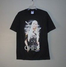 2002 Cher Living Proof Farewell Tour Black Shirt Adult Large L Y2K 2000s