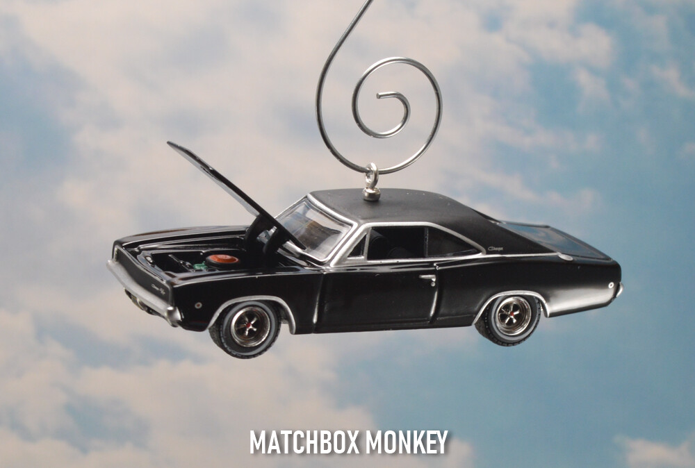 Black 1968 Dodge Charger Custom Christmas Ornament John Wick