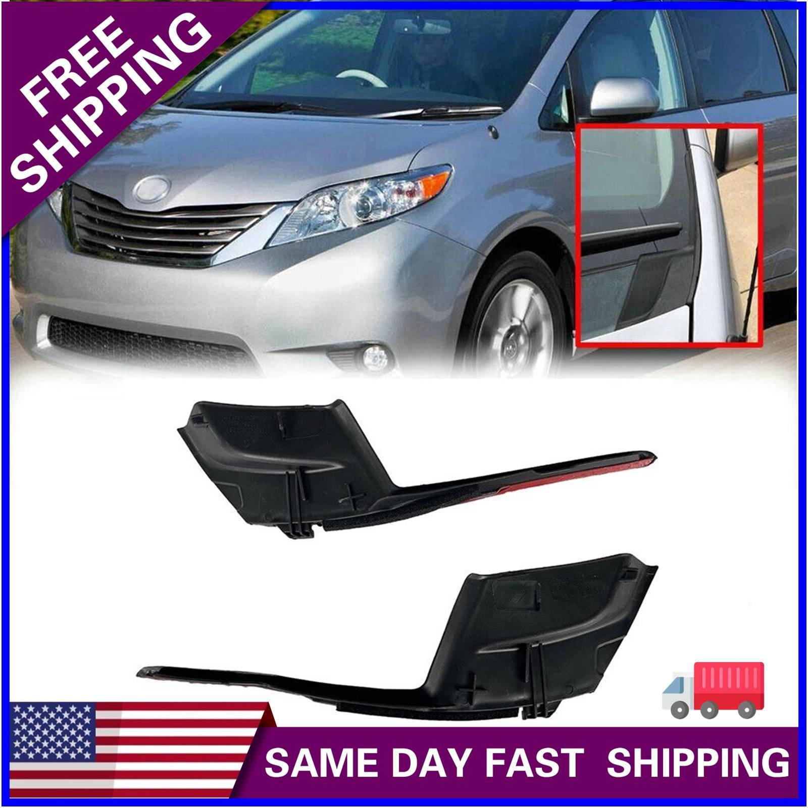2X Cowl End Seals for 20112020 Toyota Sienna Left & Right Driver