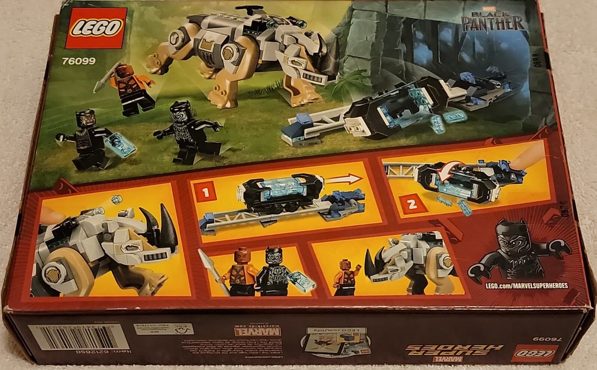 LEGO 76099 Marvel Black Panther Rhino Face-Off by the Mine New