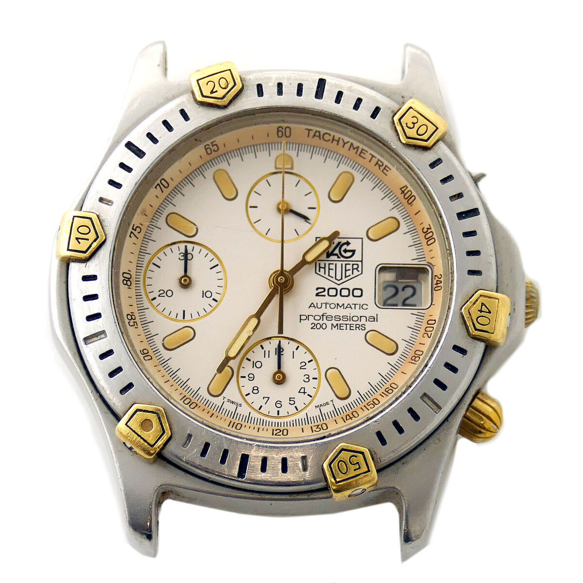TAG HEUER 165.806 WHITE DIAL SUPER 2000 AUTO PROF 200M TAG HEUER 165.806 WHITE DIAL SUPER 2000 AUTO PROF 200M