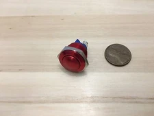 1 Piece RED Metal N/O 16mm Round Momentary 12v Push Button Switch C34