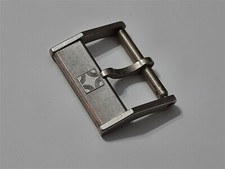 VINTAGE NOS 1970'S SWISS ZENITH 14MM STAINLESS STEEL BUCKLE