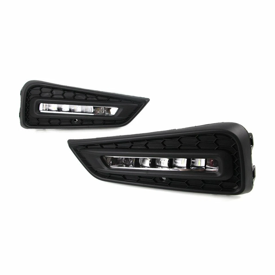 For Honda City 2014-2016 DRL Daytime Running Light LED Fog Lamp w/ Dynamic Turn - image 2 of 4