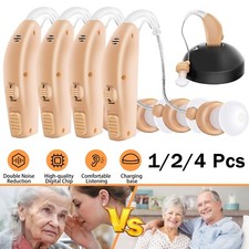 Rechargeable Invisible Hearing Aid BTE Sound Ear Aids Device Hearing Amplifier