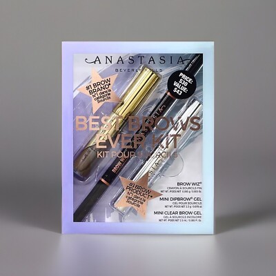 Anastasia Beverly Hills Best Brows Ever Kit Dark Brown Color Retails $30