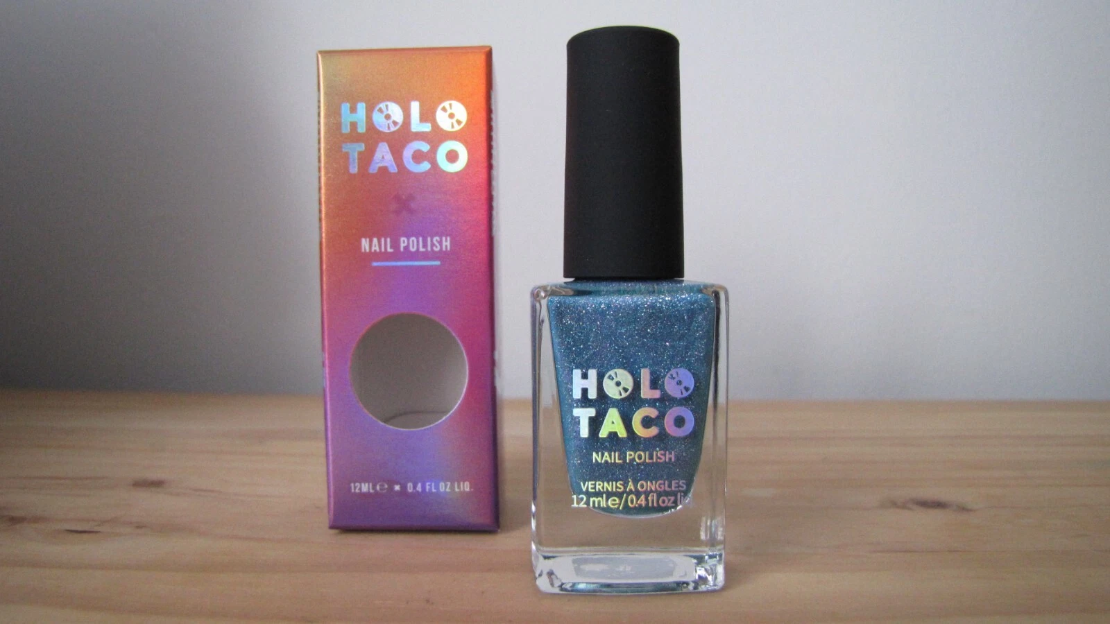 Holo Taco Cowboy Tears blue w/ purple shimmer holographic nail polish New In Box