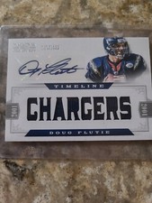 National Treasures Timeline Jersey Autograph Chargers Doug Flutie 13/15 