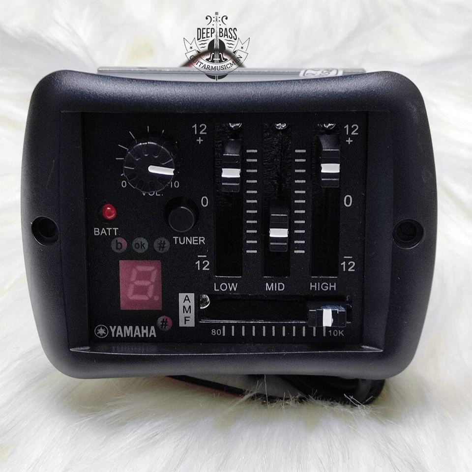 Pastillas de guitarra acústica Yamaha 3 bandas afinador preamplificador pastillas piezoeléctricas con pasador final Foto 3 de 4