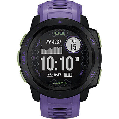 Garmin × Evangelion GPS Outdoor Watch INSTINCT EVANGELION Edition EVA Unit01 New - Picture 1 of 10