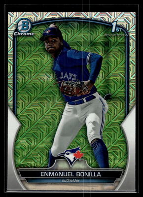 Enmanuel Bonilla 2023 Bowman Chrome Mega Box Mojo Refractor B Card #BCP-163
