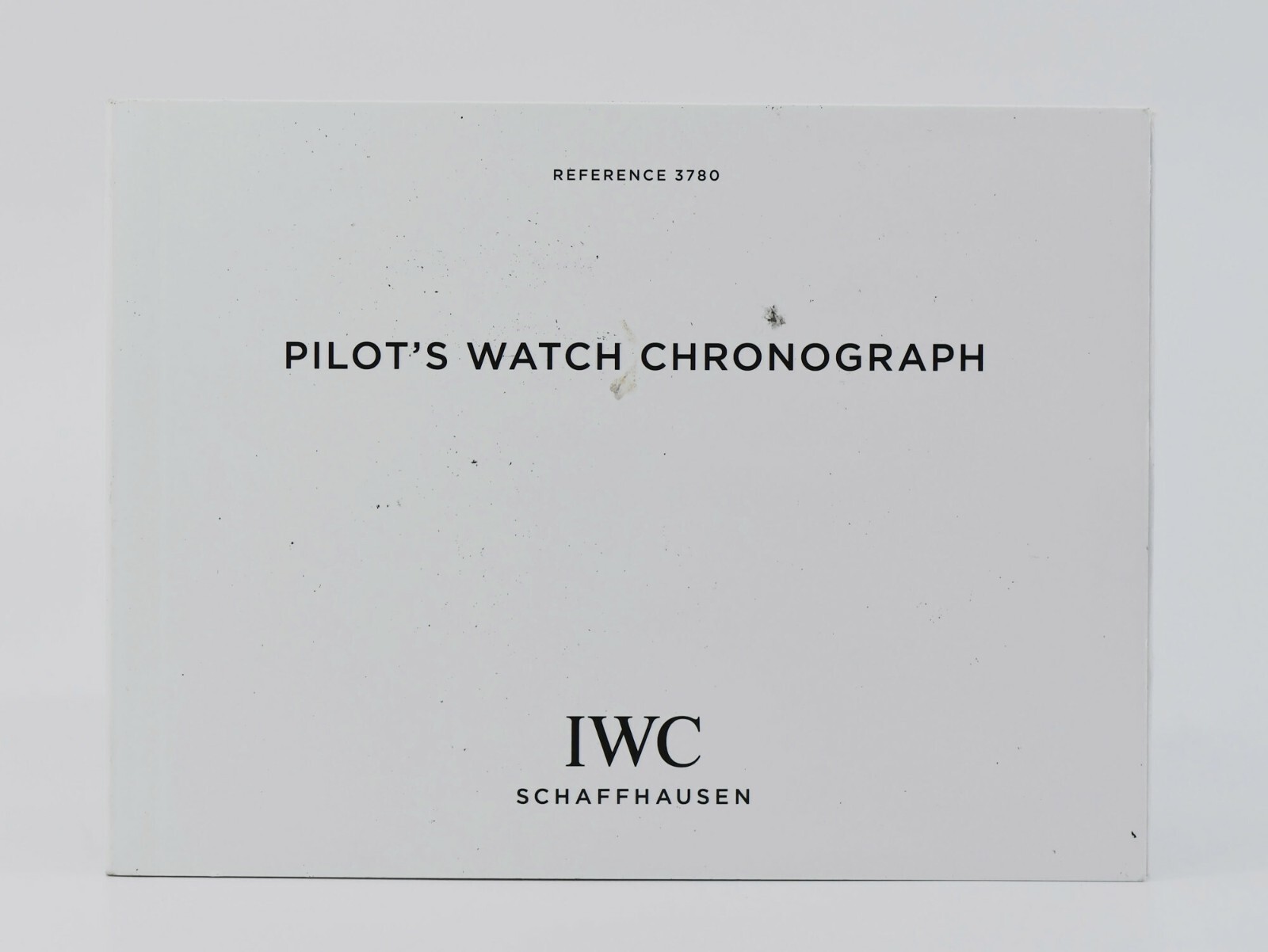IWC Pilot's Chronograph Booklet Manual 3780