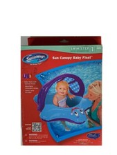 Swimways Sun Canopy Baby Float Swim Step 1