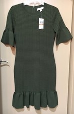 NWT Michael Kors Textured Knit Sweater Jade Dress Size S Small $195